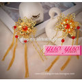 charming flwoer gold traditional wedding antique hair pins